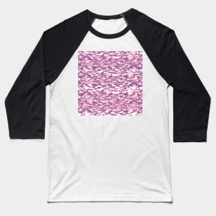 Sideways Mini Strokes | Purple and Pink Hues Baseball T-Shirt